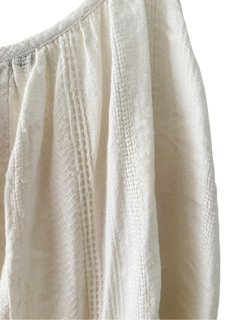 Madewell Lightestspun Tie Strap Ruffle Hem Cover-Up Dress in Lighthouse - Picture 9 of 11